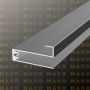 Профиль горизонтальный нижний MS225 Серебро (A00)